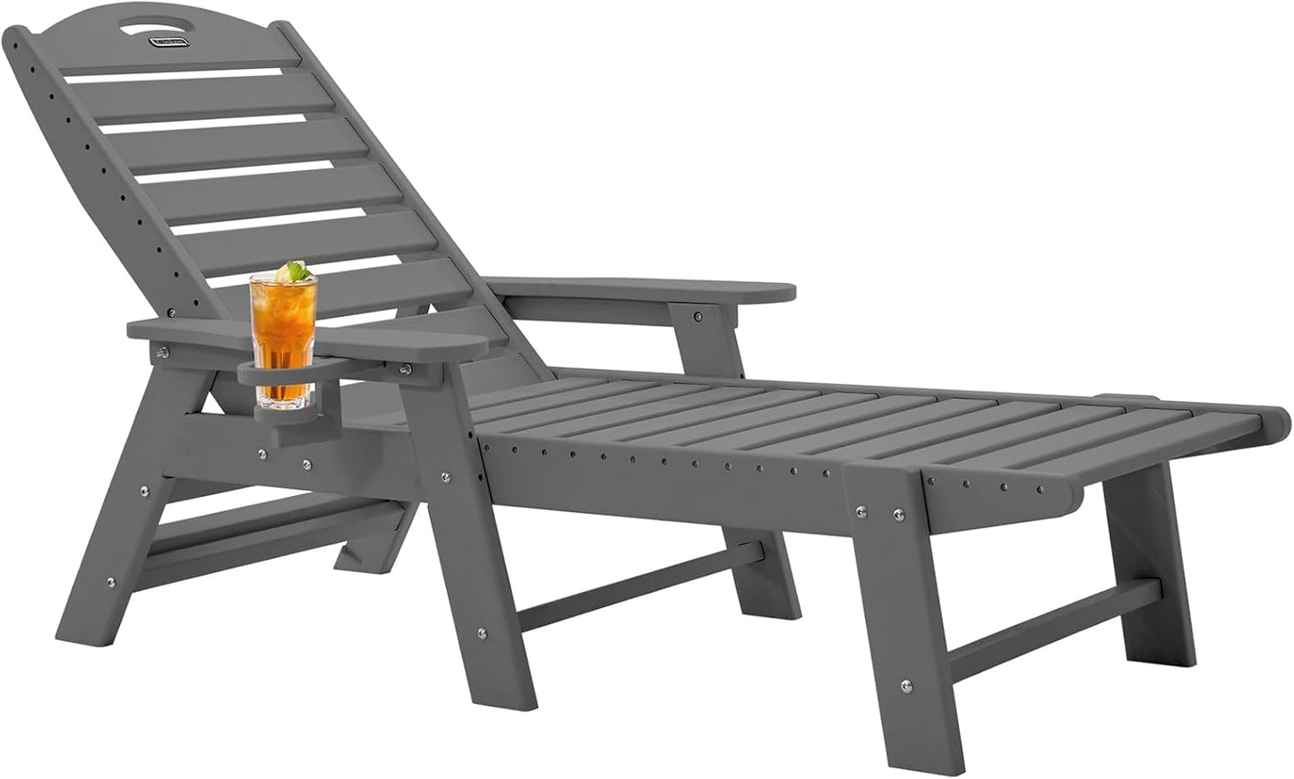 Chaise Lounge for Outdoor Relaxation with 6 Adjustable Positions