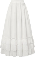 Scarlet Darkness Maxi Skirts for Women with Pockets and Elegance