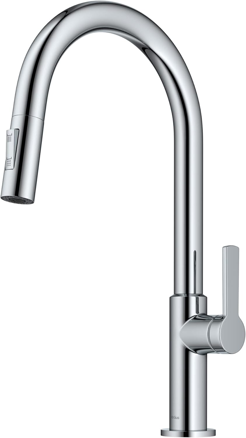 KRAUS Oletto Pull Down Kitchen Faucet with Modern Design