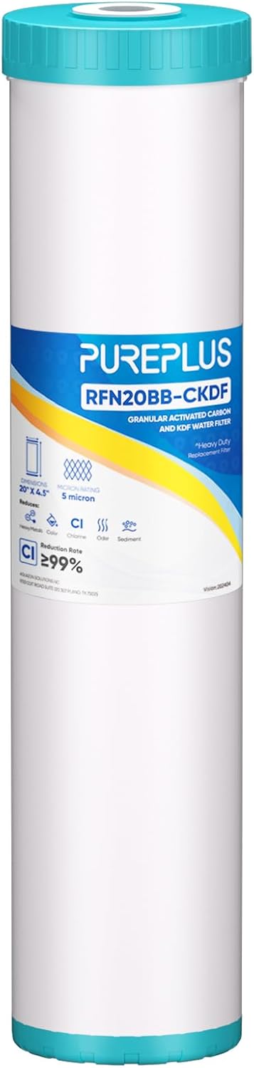 PUREPLUS 5 Micron 20in x 4.5in Whole House Water Filter