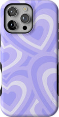Casely iPhone 16 Pro Case Lavender Heart - Bold Protective Design