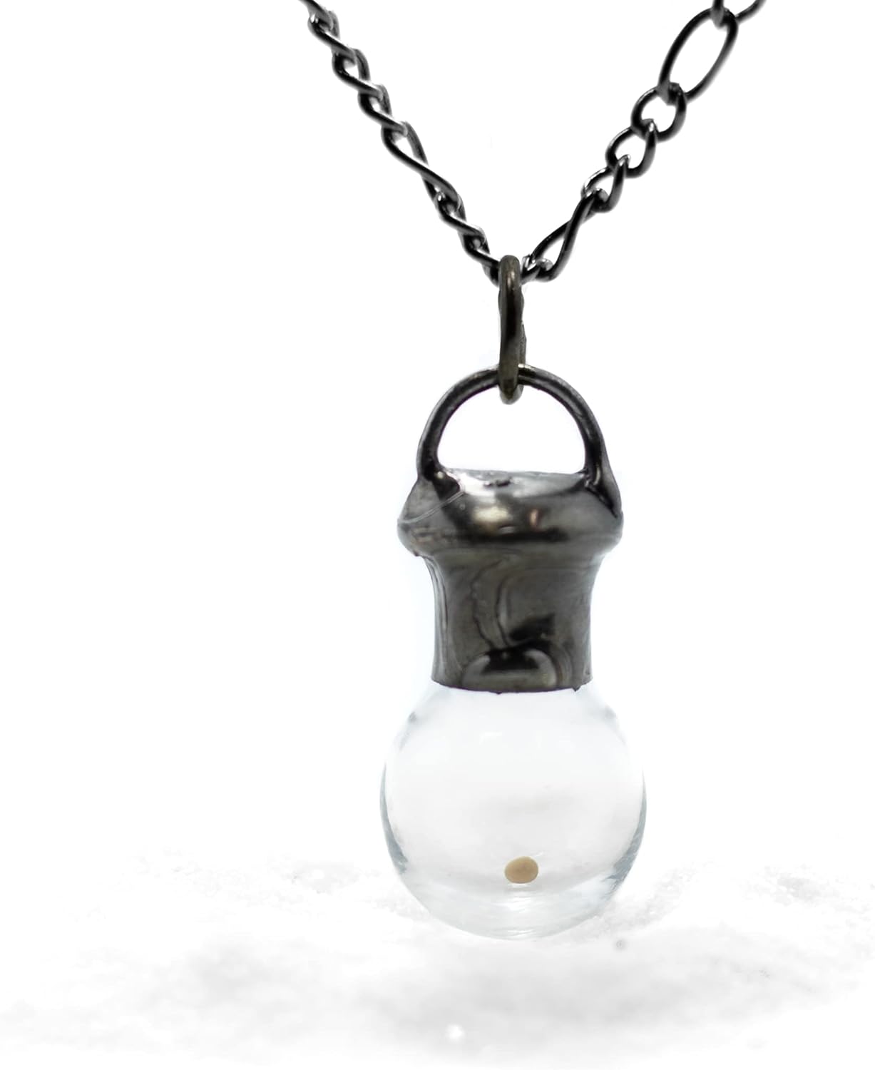 Handmade Mustard Seed Necklace with Real Mustard Seed Pendant