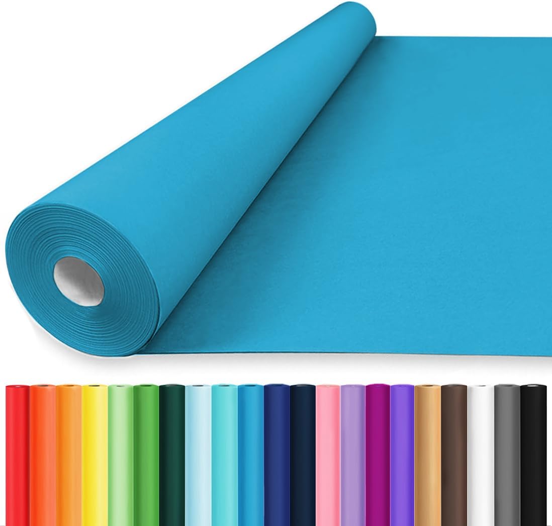 Lake Blue Wrapping Paper Roll for Craft and Gift Wrapping