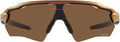 Oakley Youth Radar EV XS Path Rectangular Sunglasses Matte Red/Gold