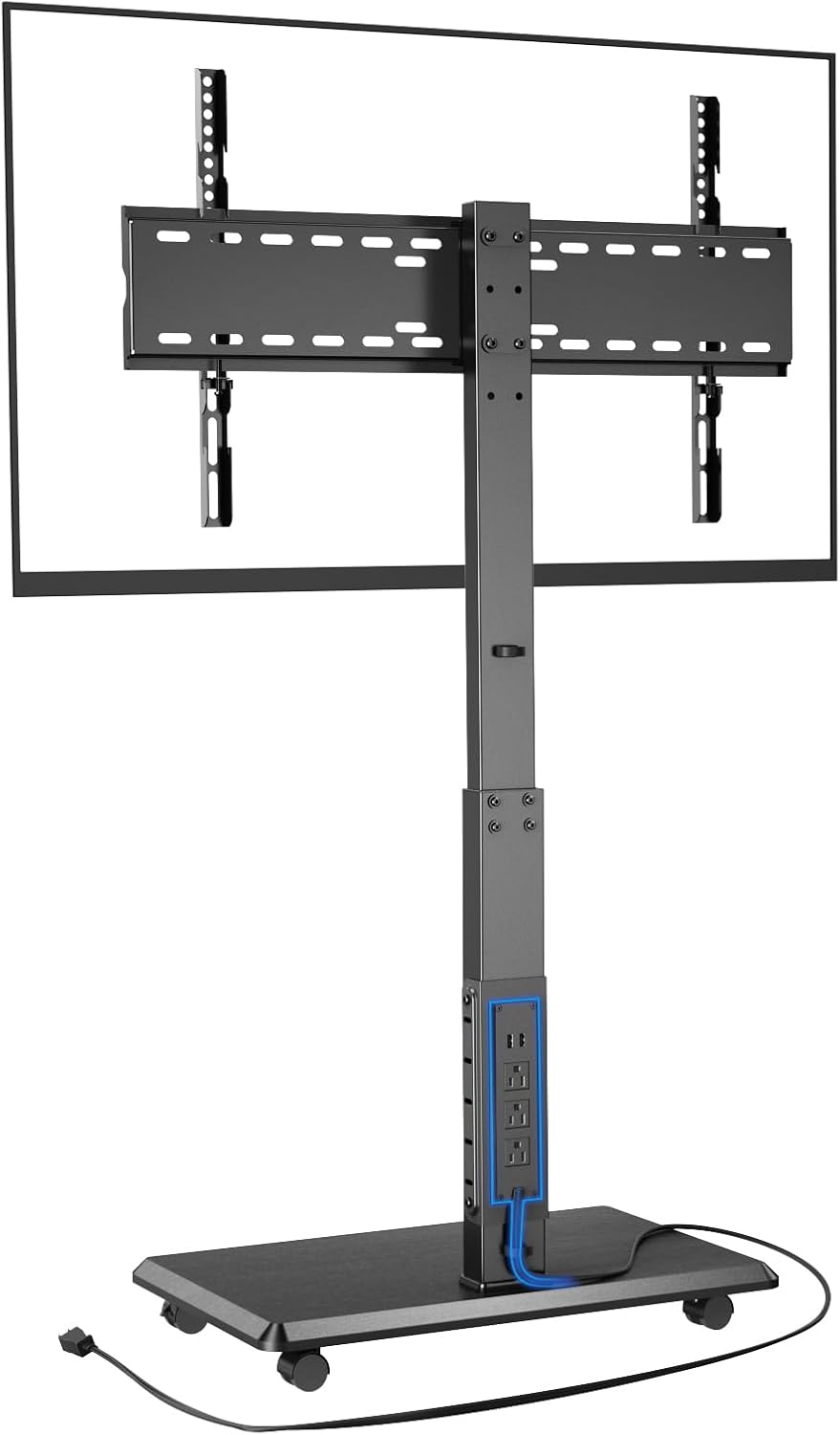 Rolling TV Stand with Power Outlet for 32-75 Inch TVs