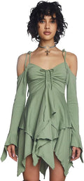 Fairycore Handkerchief Dress for Women - Adjustable Fit & Cotton
