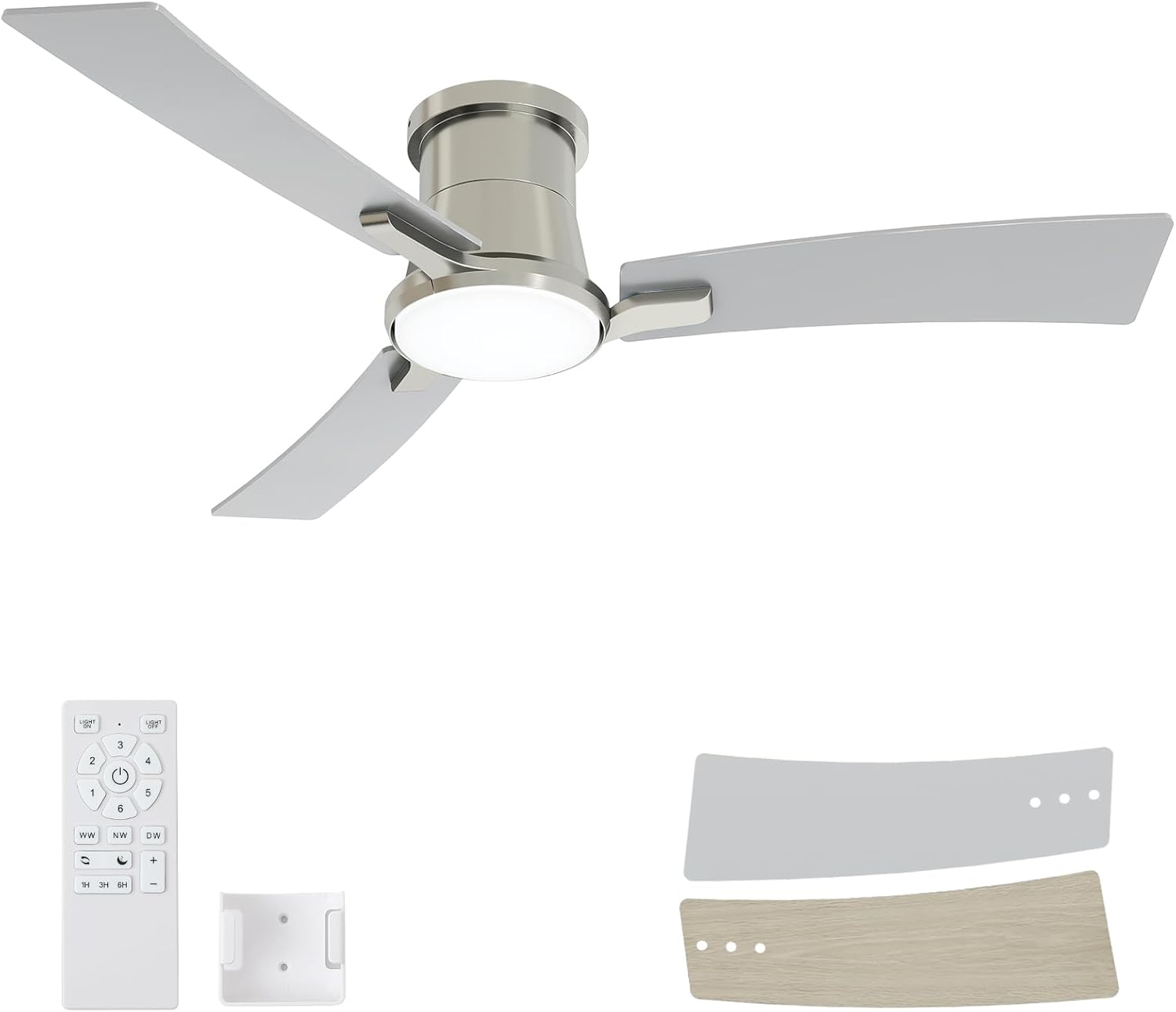 52 Inch Ceiling Fan with Lights and Remote for Any Room