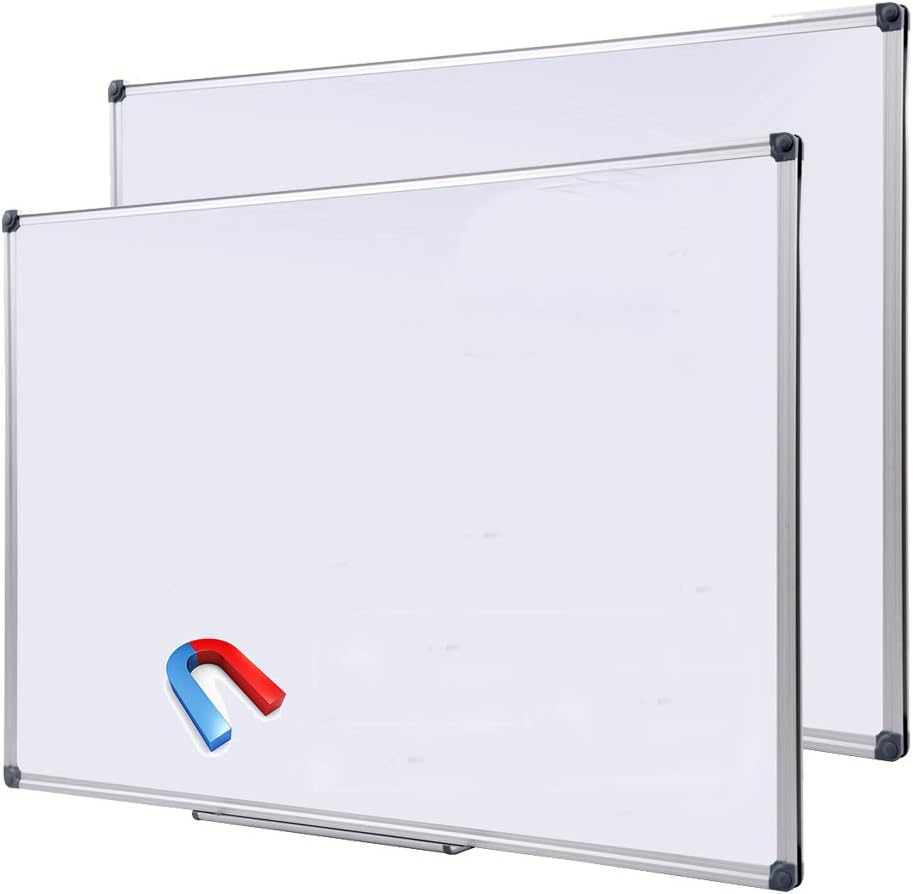 Large Magnetic Dry Erase Board 48 x 36 for Home Office Use
