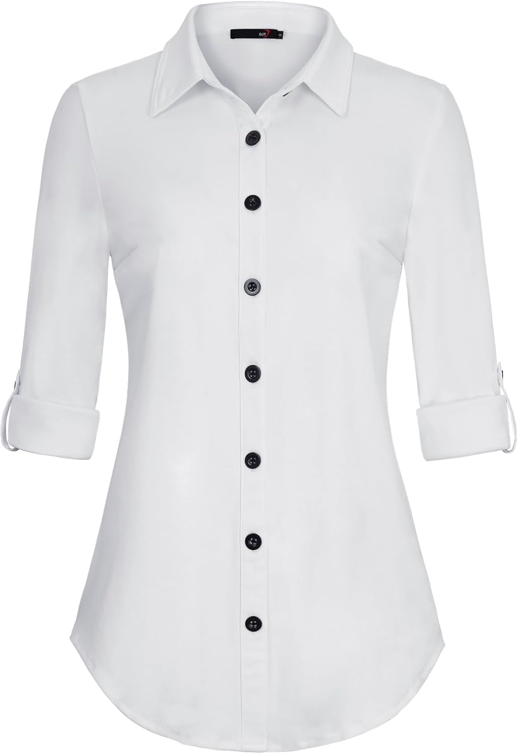DJT Womens Soft Knitted Shirts for Casual and Work Wear