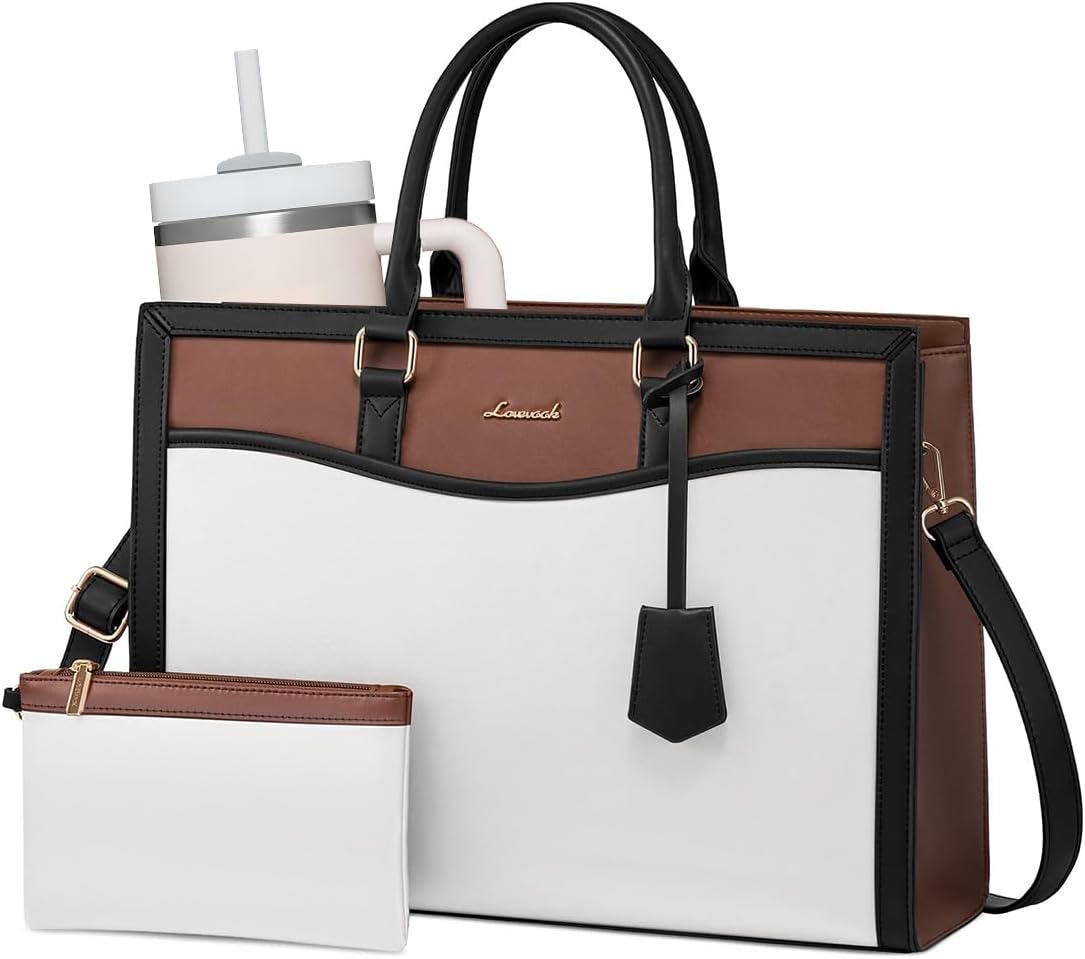 LOVEVOOK Laptop Tote Bag for Women - Stylish Work Briefcase