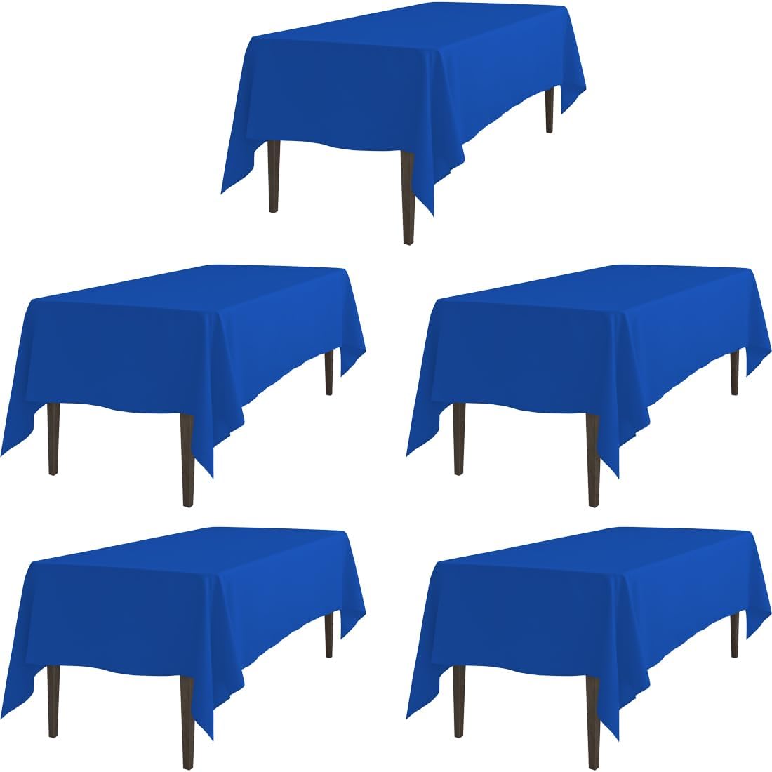 Rectangle Tablecloths for 6 ft Banquet Tables - Royal Blue