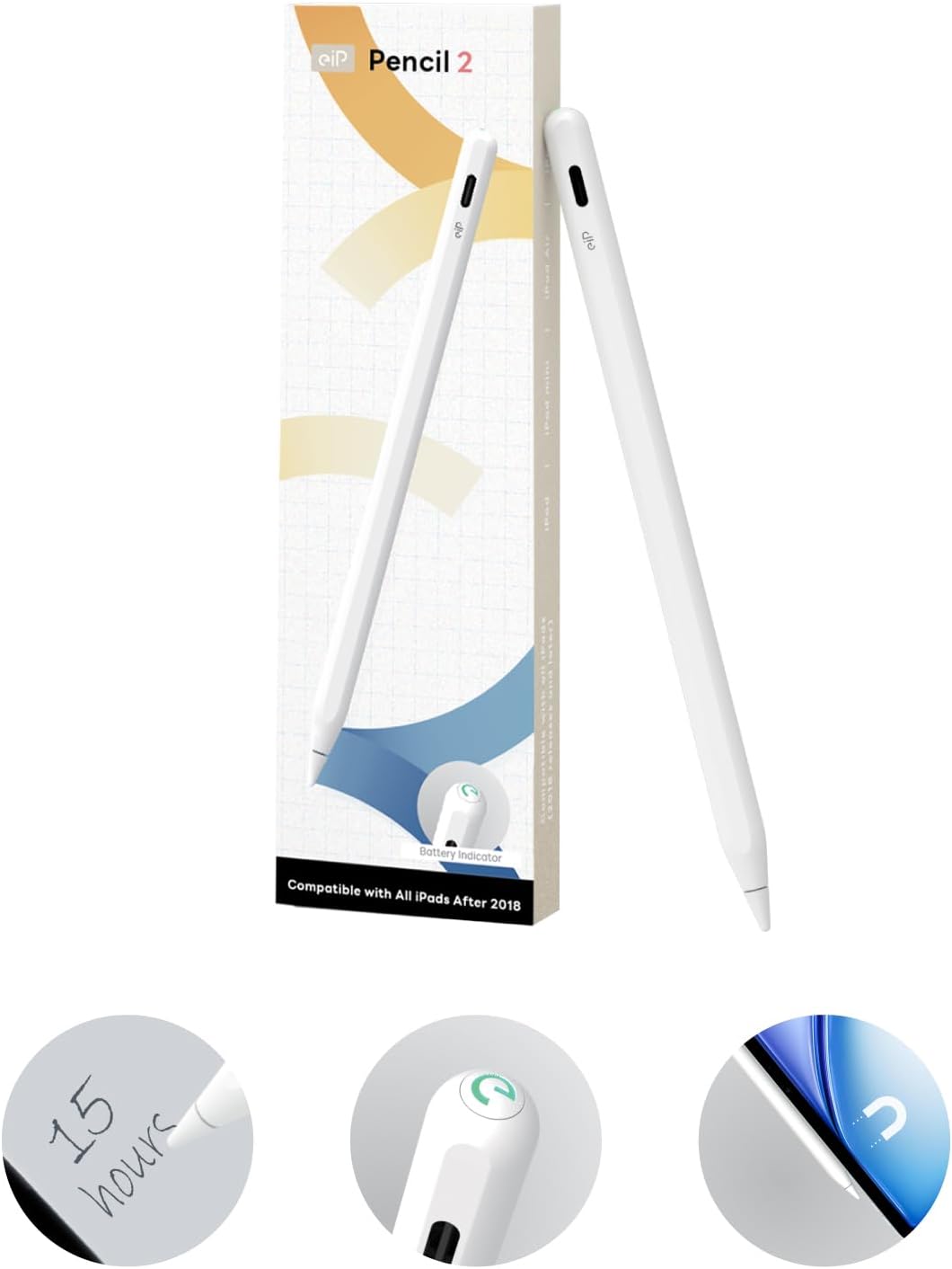 eiP Pencil 2: Ultimate Precision Stylus for iPad