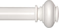 White Curtain Rods for Windows 72 to 144 in Adjustable Decorative