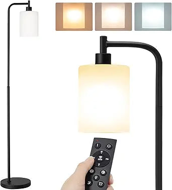 addlon Floor Lamp with Matte White Glass for Modern Spaces