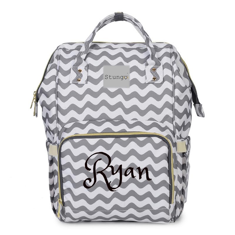 Personalized Large Diaper Bag Knapsack for Infants and Toddlers