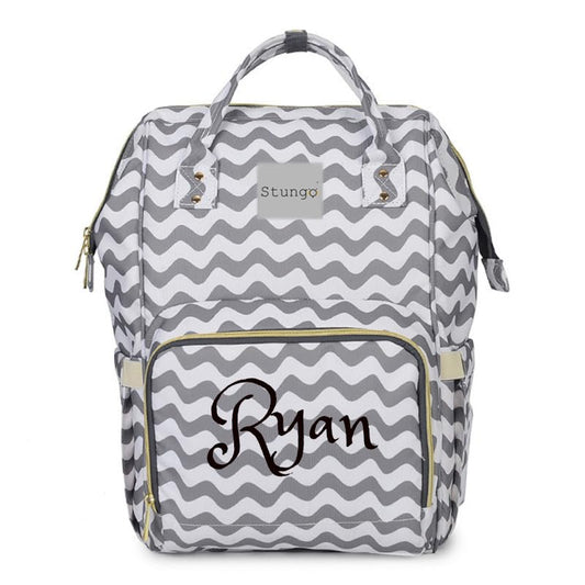 Personalized Large Diaper Bag Knapsack for Infants and Toddlers