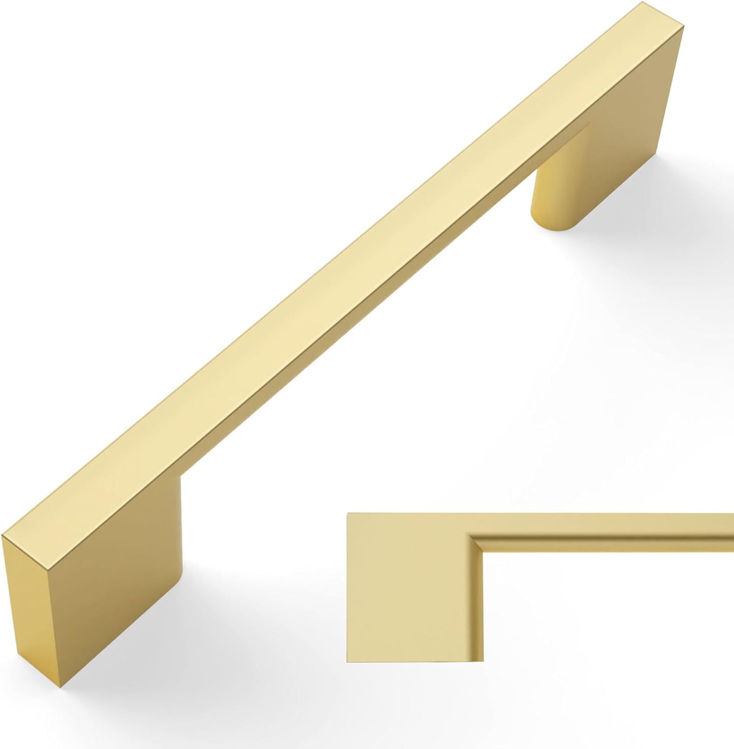 Amerdeco Brushed Gold Cabinet Pulls for Kitchen Handles