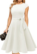 Women's Cocktail Dresses Tea Length Modest Wedding Guest Dress 2025