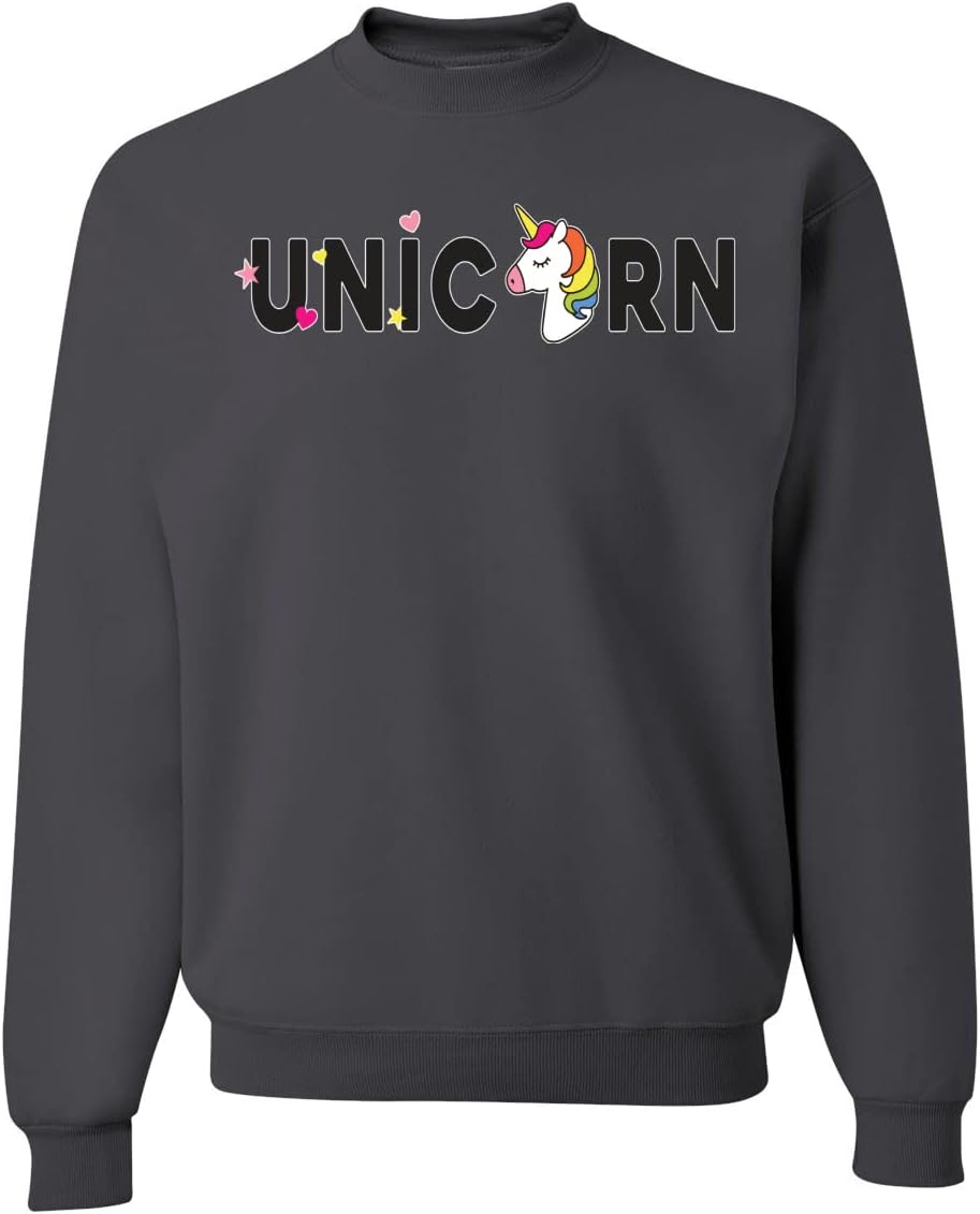 Wild Bobby Unicorn Rainbow LGBTQ Pride Unisex Crewneck Sweatshirt