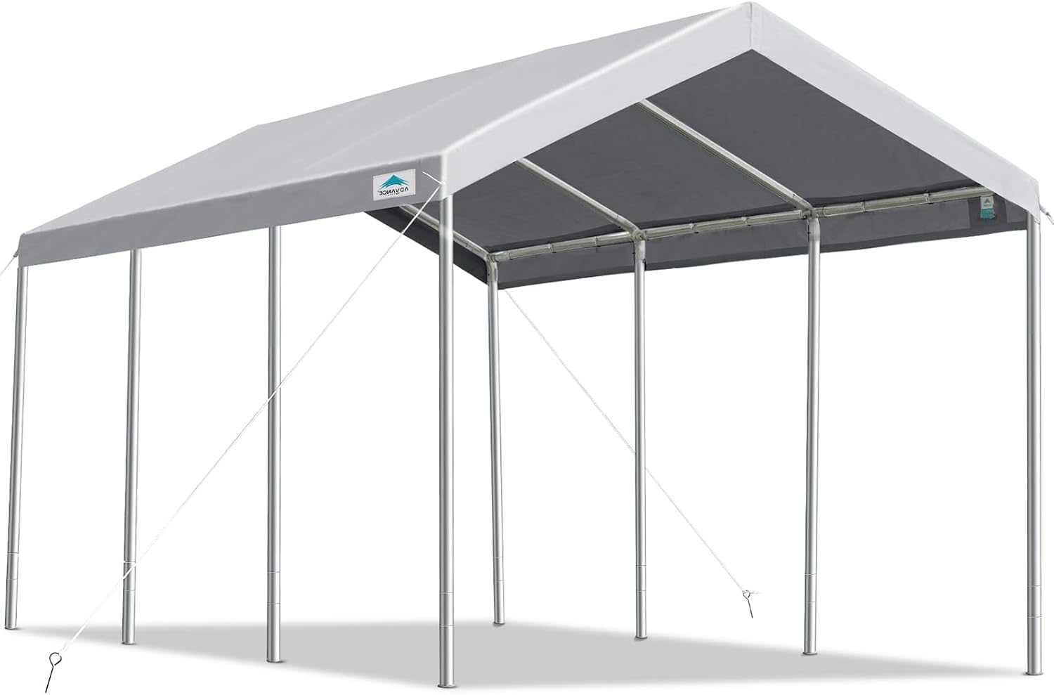 Heavy Duty Carport Canopy Garage Tent with Adjustable Height