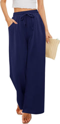 Angerella Womens Baggy Wide Leg Pants High Waisted - Comfy Lounge Pant