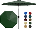 Patio Umbrella 10ft Table Umbrella Outdoor UV Protection - Dark Green