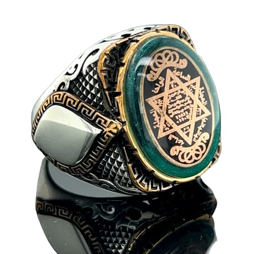 Silver Seal Of Solomon Ring - 925K Sterling Handmade Silver