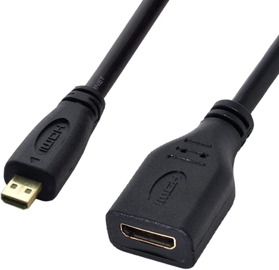 10cm Chenyang Micro HDMI to Mini HDMI Extension Cable
