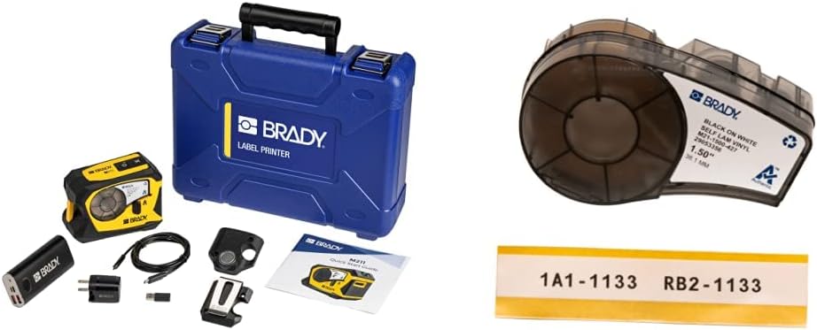 Brady M211 Portable Bluetooth Label Printer Kit for Easy Labeling