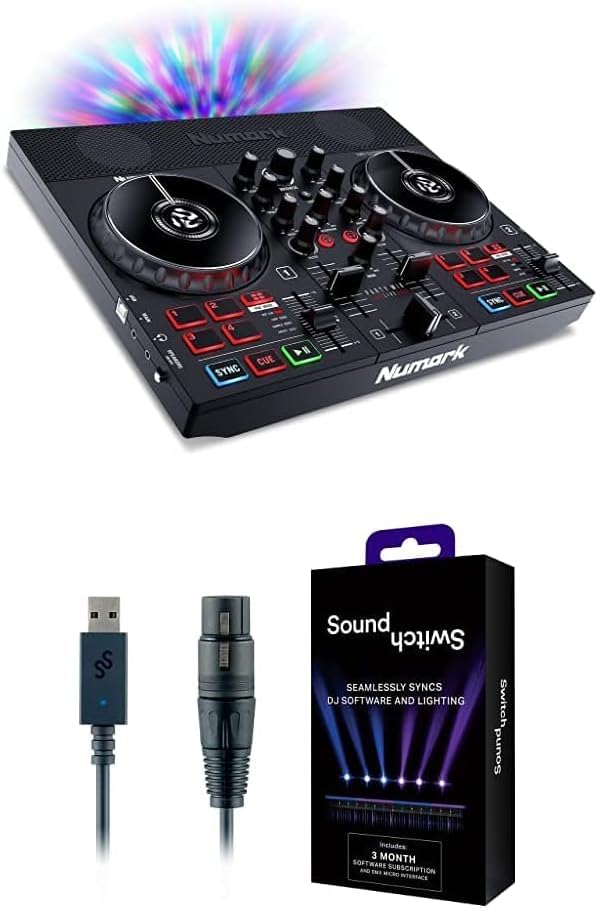 DJ Controller & DMX Bundle - Complete DJ Set with Mixer