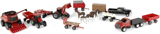 ERTL 1/64 Case IH Tractor and Vehicle 20 Piece Value Set Review