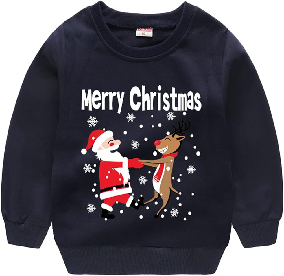 Popshion Toddler Reindeer Xmas Sweater - Festive & Cozy!
