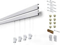 STAS Cliprail Pro Picture Hanging System Set - Heavy Duty, 19.69 ft