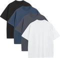 Mens Oversized T-Shirts Fashion Loose Fit Crewneck Tee