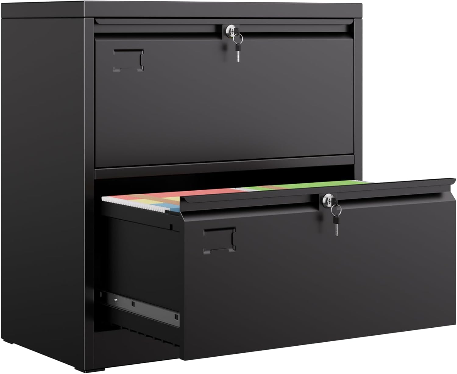2 Drawer Lateral File Cabinet for Home Office with Locks