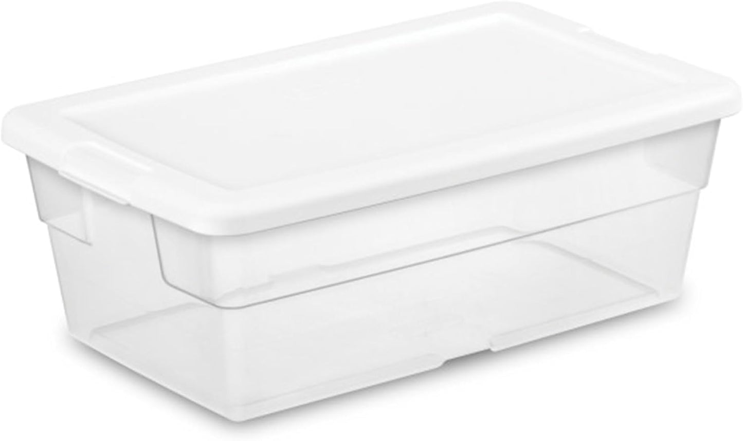 Sterilite 24-Pack 6 Quart Storage Box for Home and Office