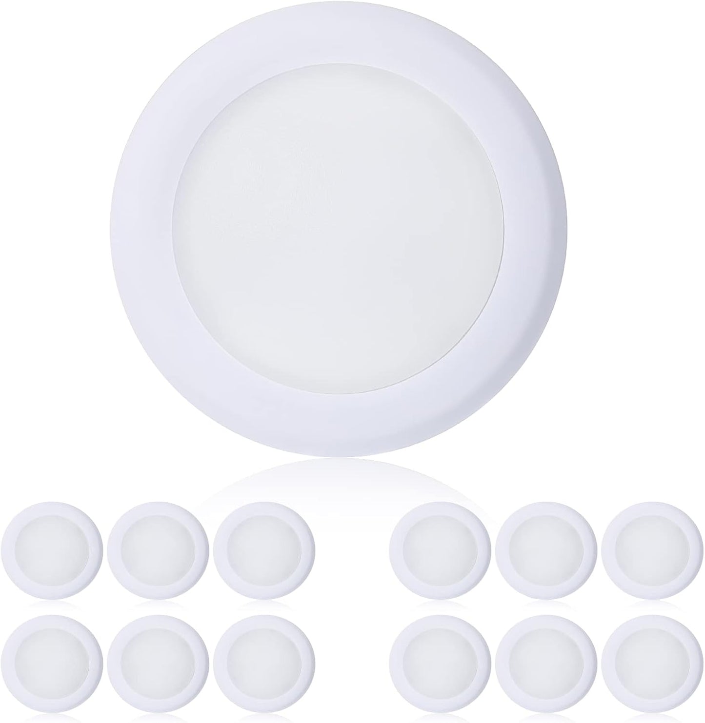 12Pack Surface Mount LED Ceiling Light for Bright Spaces
