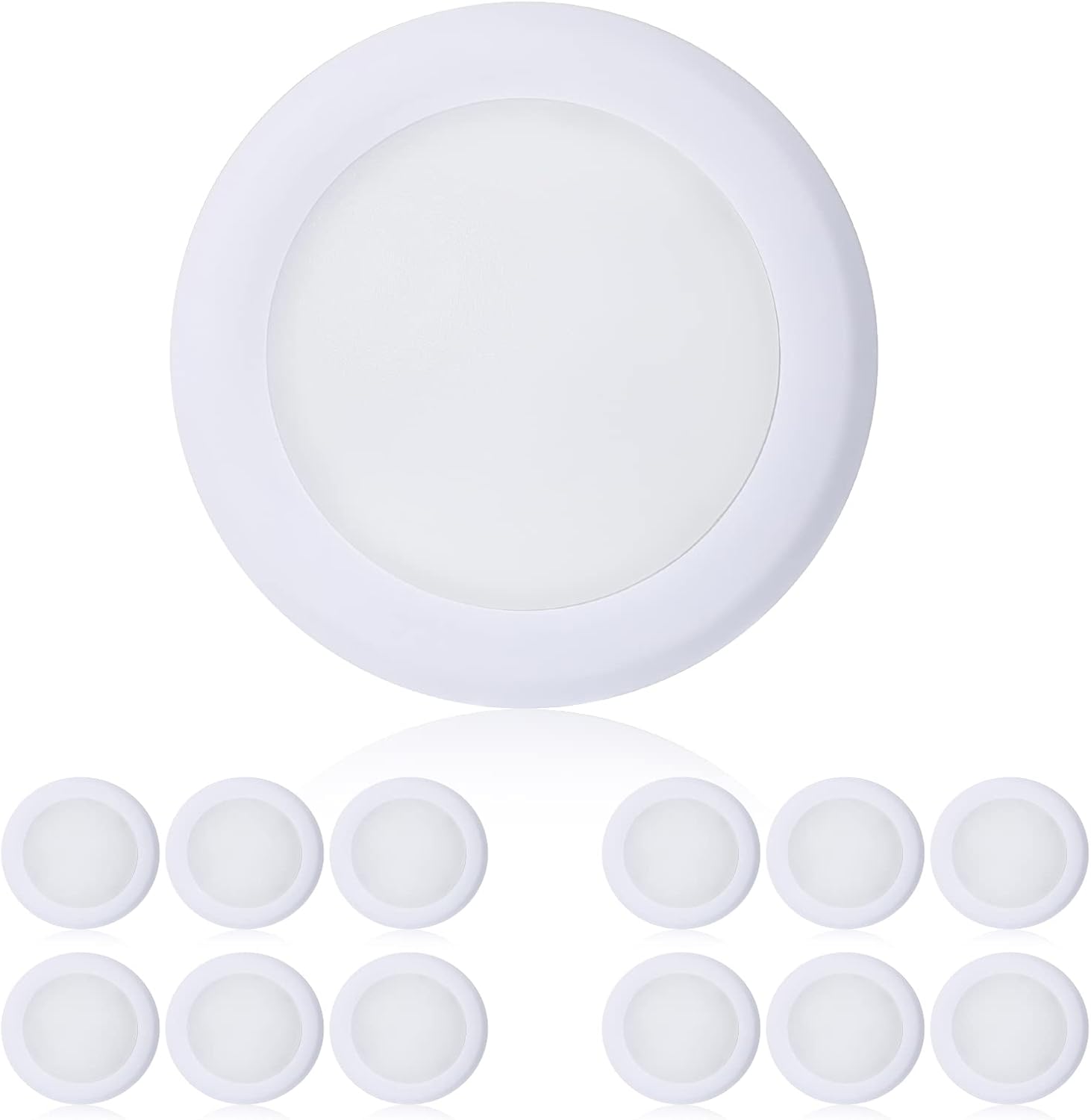 12Pack Surface Mount LED Ceiling Light for Bright Spaces