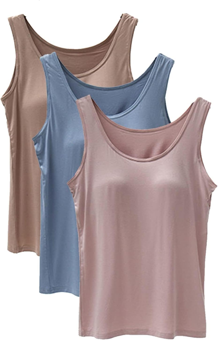 Tank Top with Built in Bra Cup for Women Casual Comfort