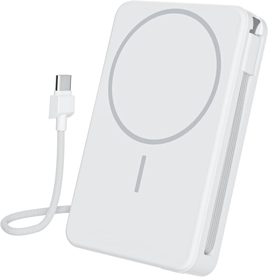 Magnetic Power Bank 10,000mAh for Fast Charging iPhones & More