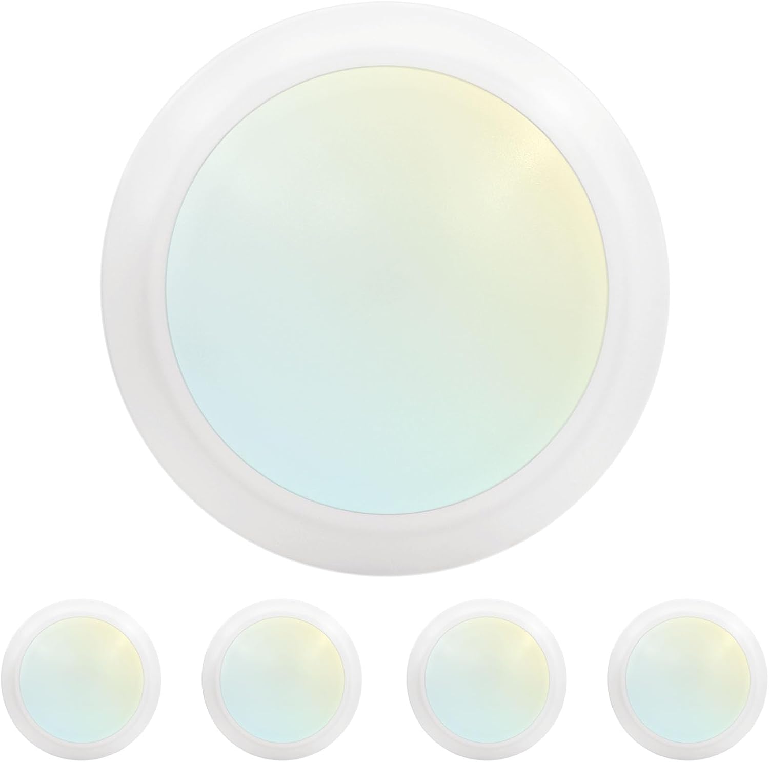 LUXRITE 6 Inch LED Disk Lights for Versatile Home Lighting
