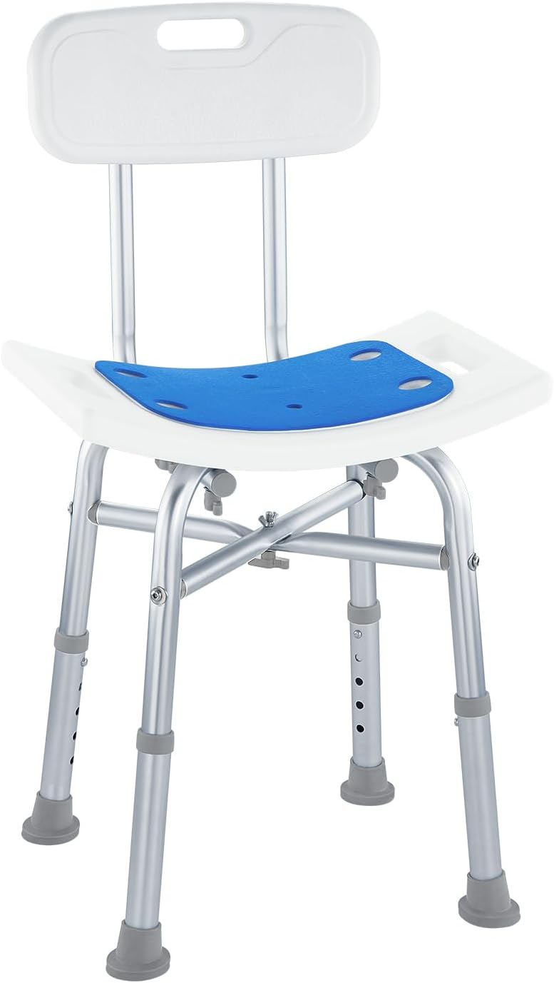 Height Adjustable Shower Chair - Safe & Easy Bathing