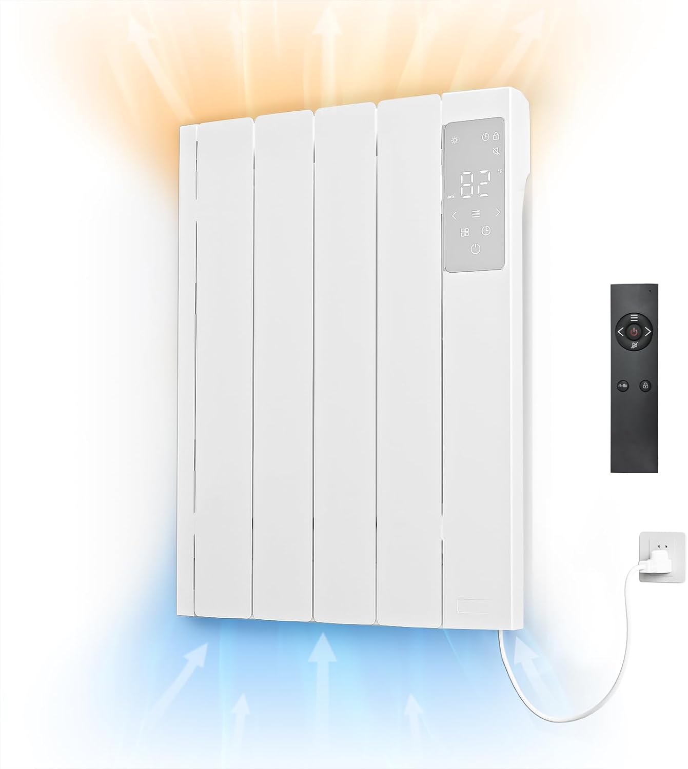 800w Energy Efficient Convection Heater with Remote Control