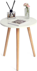 AWASEN Round Side Table for Modern Living Room and Bedroom