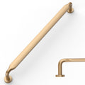 Amerdeco 10 Pack Champagne Bronze Cabinet Pulls 10 in Hole Centers is