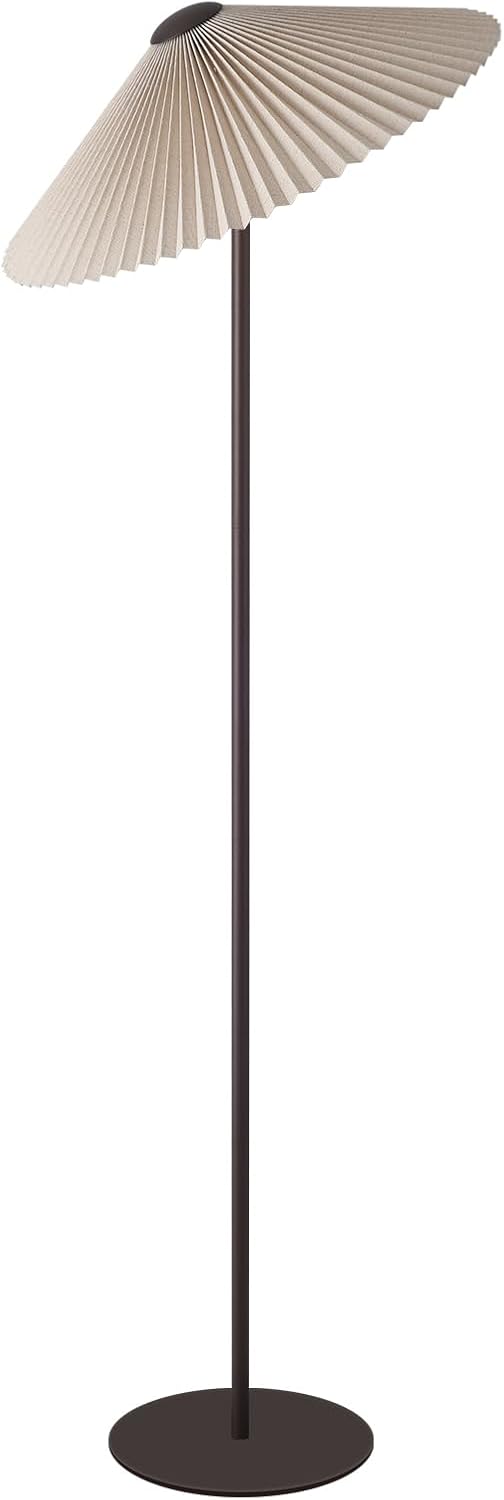 KUNJOULAM Pleated Floor Lamp for Living Room and Bedroom