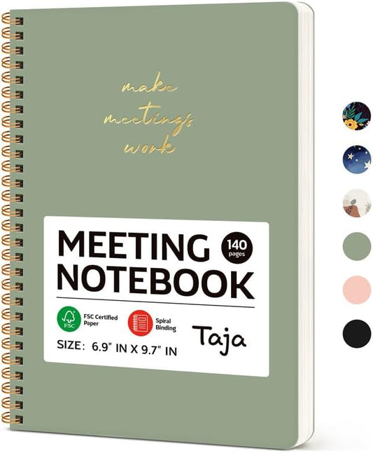 Taja Meeting Notebook - Organize Your Work