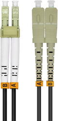 100Meters 328ft LC to SC OM3 Armored Duplex Fiber Patch Cord - 10G