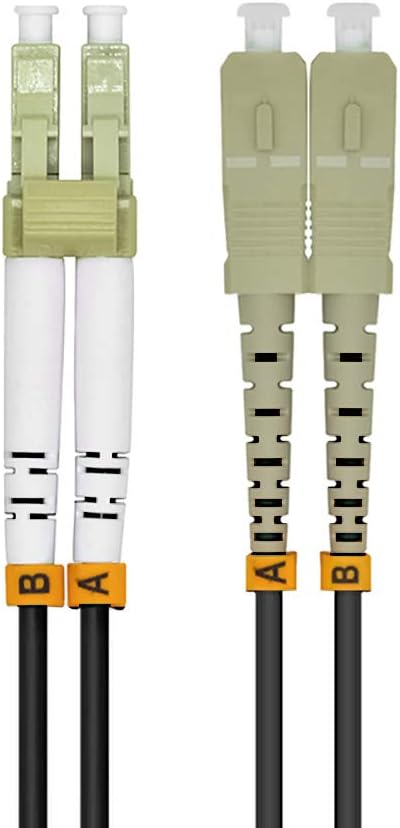 100M LC to SC 10G OM3 Outdoor Armored Duplex Fiber Optic Cable