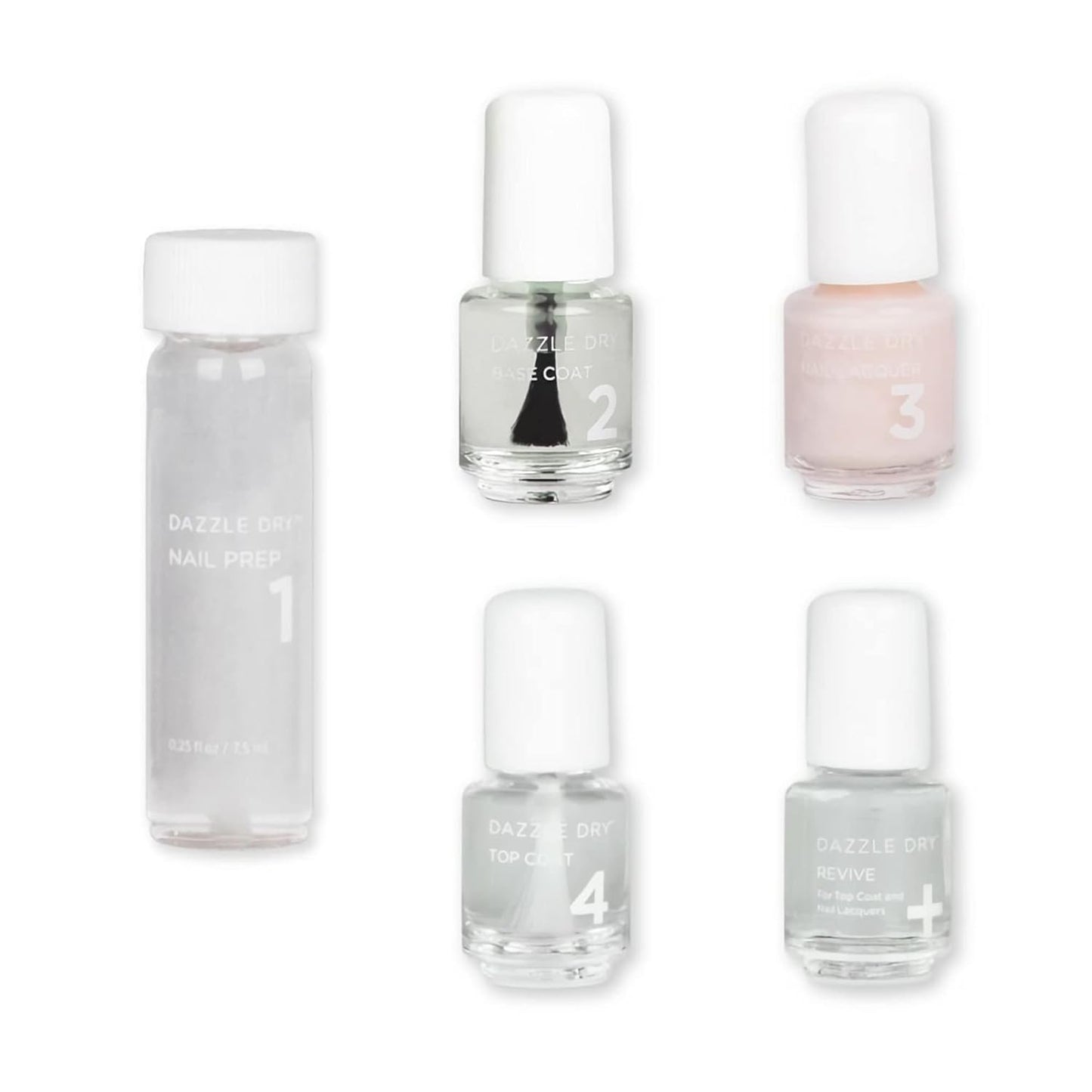 Dazzle Dry Mini Kit 4 Step System - Rose Quartz for Perfect Nails